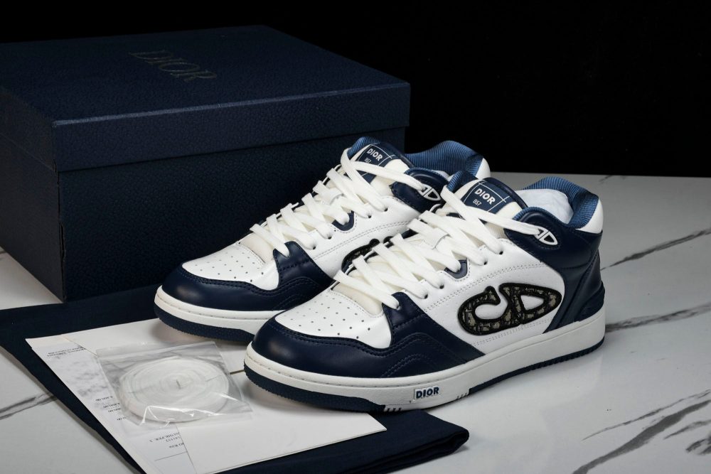 D1or B57 Mid-Top "Navy Blue White' - Image 19
