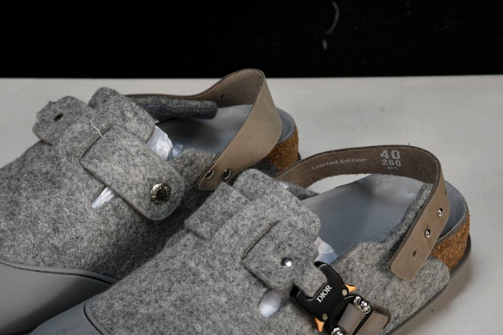 Birkenstock x D1or Tokio Mule Felted Wool 'Grey' - Image 16