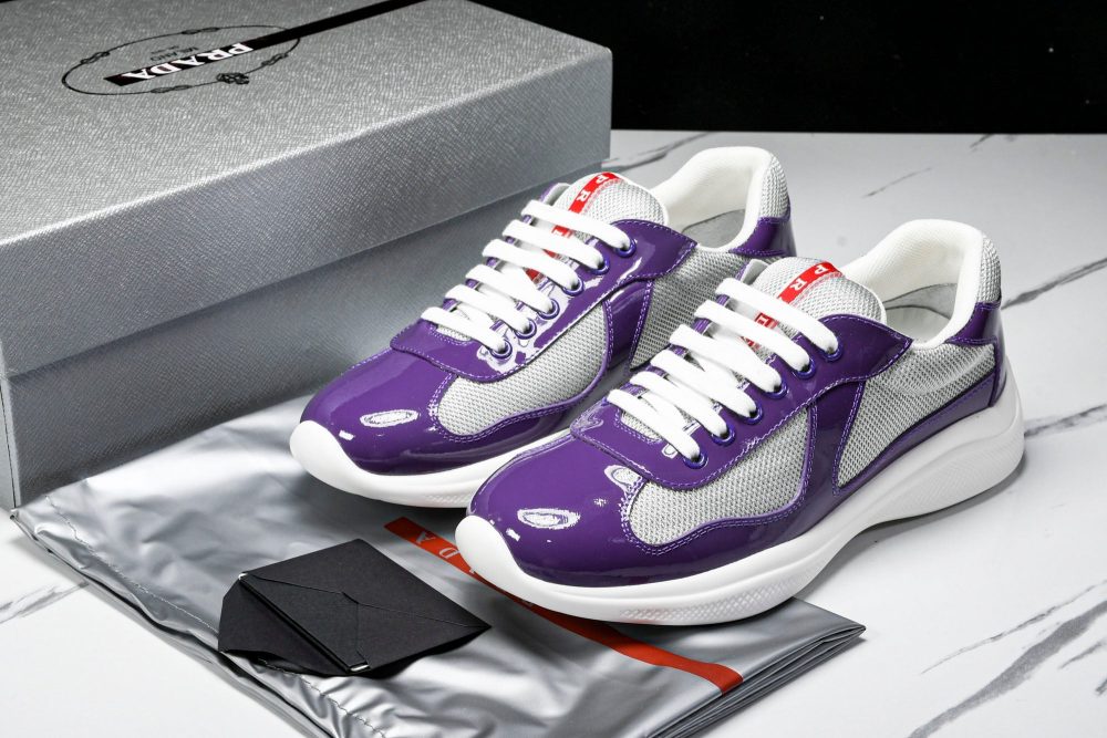 Prada America's Cup Sneaker 'Purple Silver' - Image 19