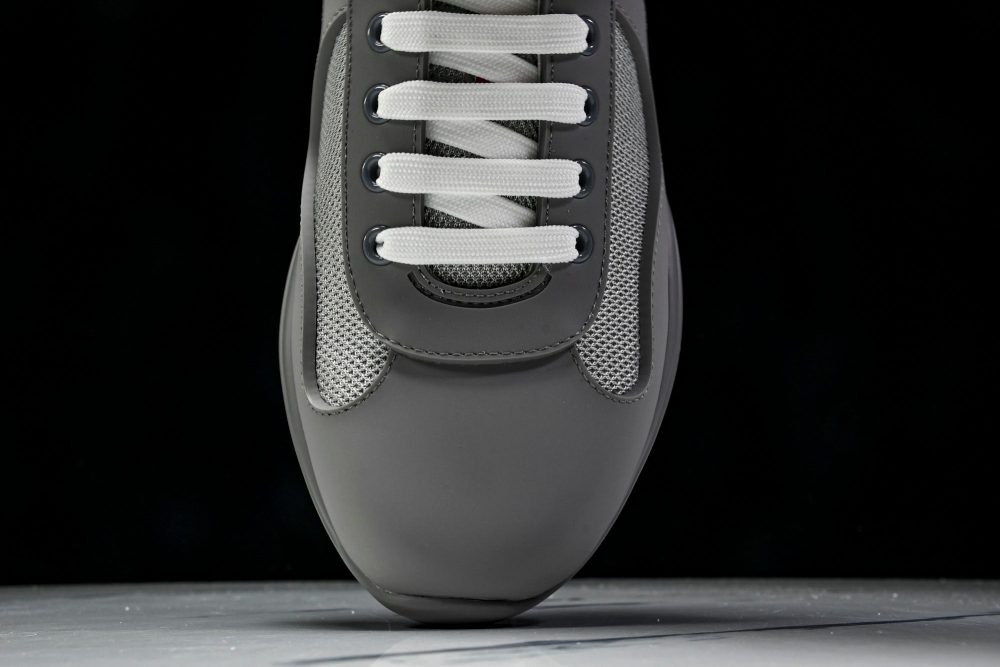 Prada America's Cup Sneaker Soft Rubber 'Steel Grey' - Image 6