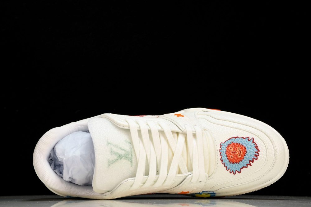 Louis Vuittоп Trainer Low by Yayoi Kusama 'White Print' - Image 4