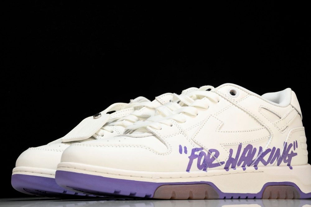 Off-White Out Of Office OOO Low Top "For Walking" - White Lilac - Image 2
