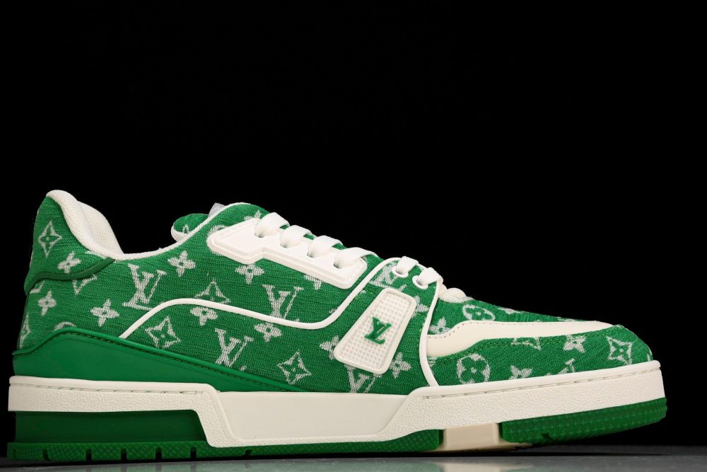 Louis Vuittоп Trainer Low 'Green Monogram Textile' - Image 3