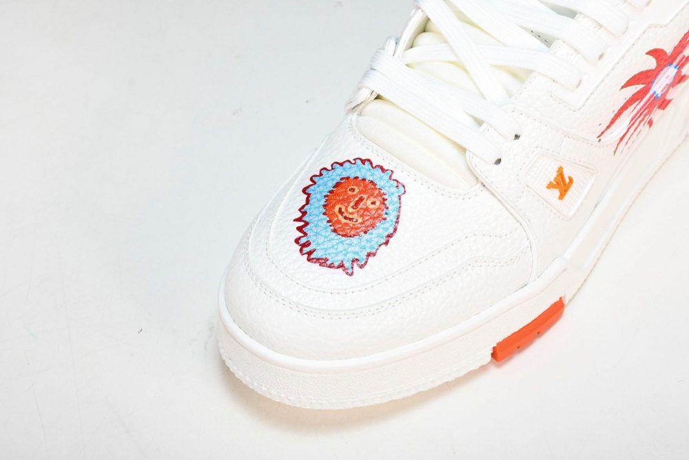 Louis Vuittоп Trainer Low by Yayoi Kusama 'White Print' - Image 9