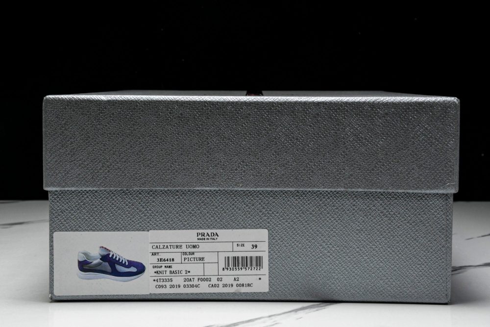 Prada America's Cup Sneaker 'Purple Silver' - Image 24