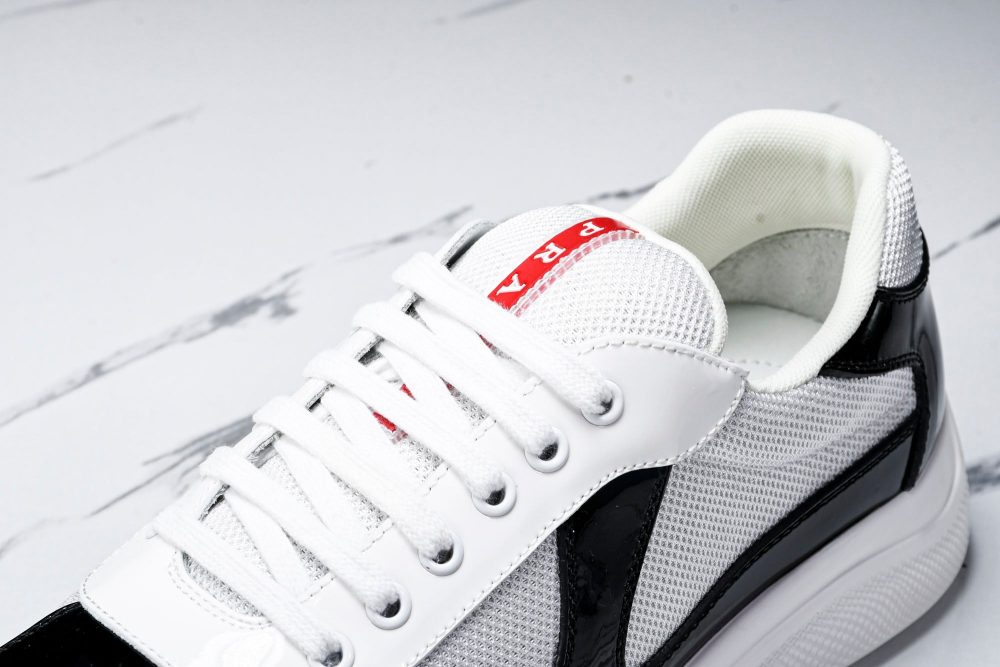 Prada America's Cup Sneaker 'Black Silver White' v2 - Image 10