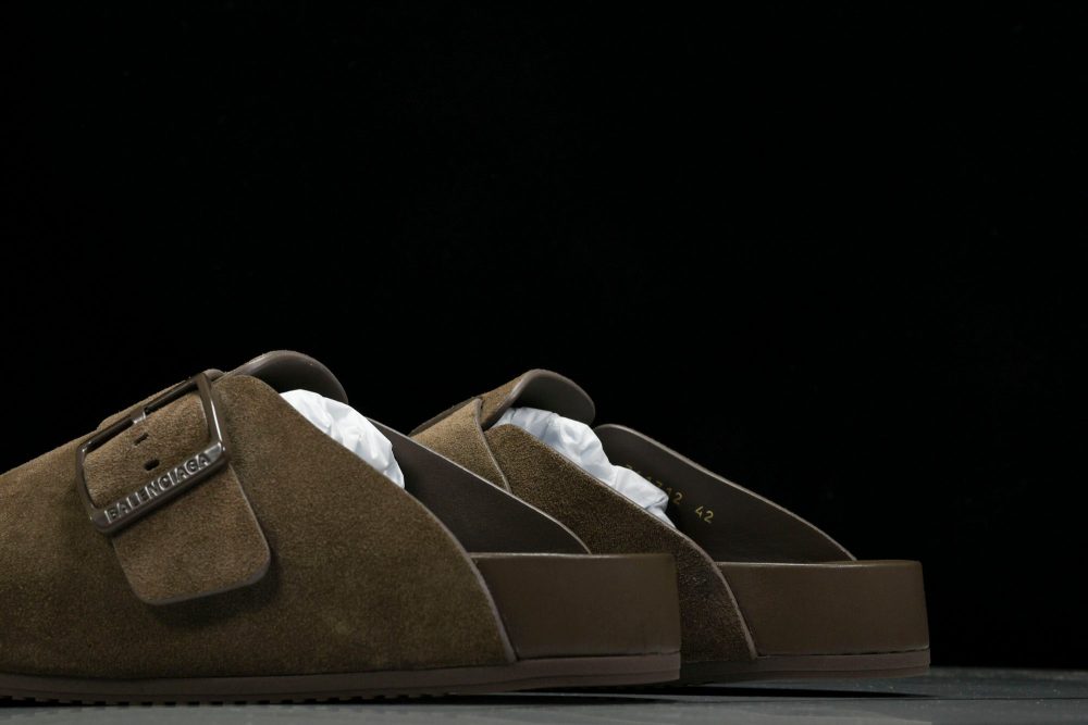Вirkenstock x Вalenciaga Sunday Mule Suede 'Brown' - Image 8