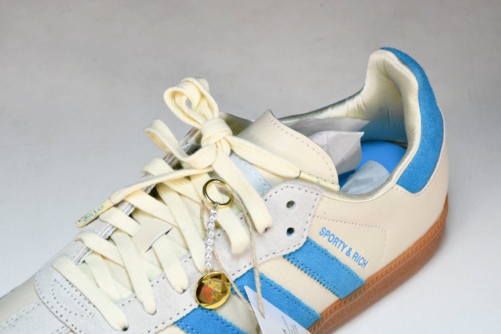 Samba x Sporty & Rich 'Cream Blue' - Image 10