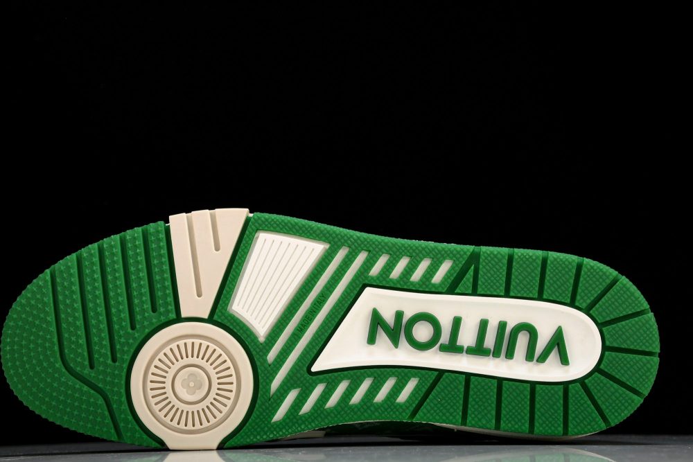 Louis Vuittоп Trainer Low 'Green Monogram Textile' - Image 5