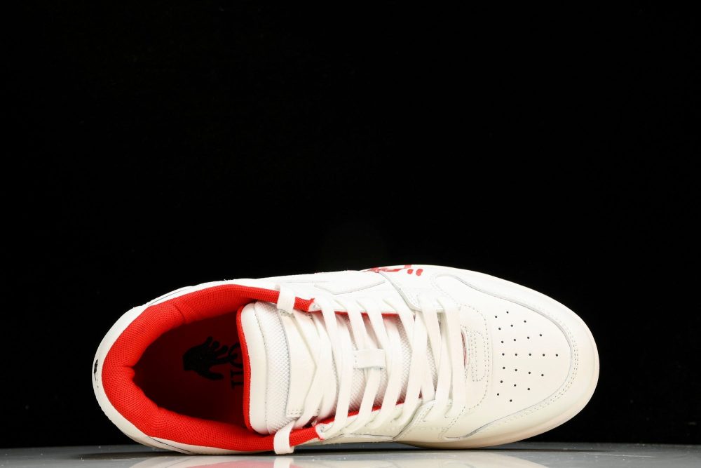 Off-White Out Of Office OOO Low Top "For Walking - White Red - Image 4