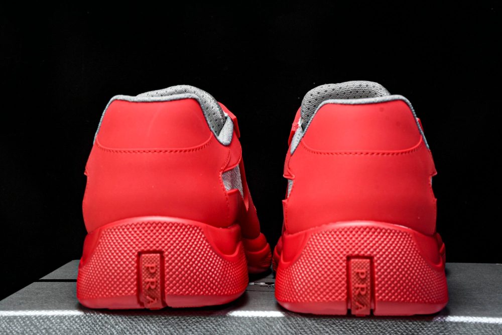Prada America's Cup Sneaker Soft Rubber 'Red' - Image 25