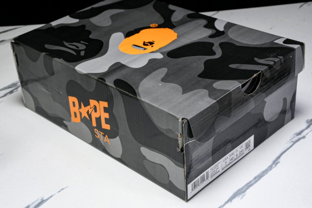Travis Scott AJ1 Low x BAPE 'Beige Black White' (Custom) - Image 27