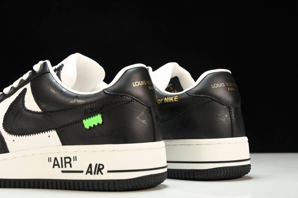 Louis Vuittоп x AF1 by Virgil Abloh 'Black White' - Image 8
