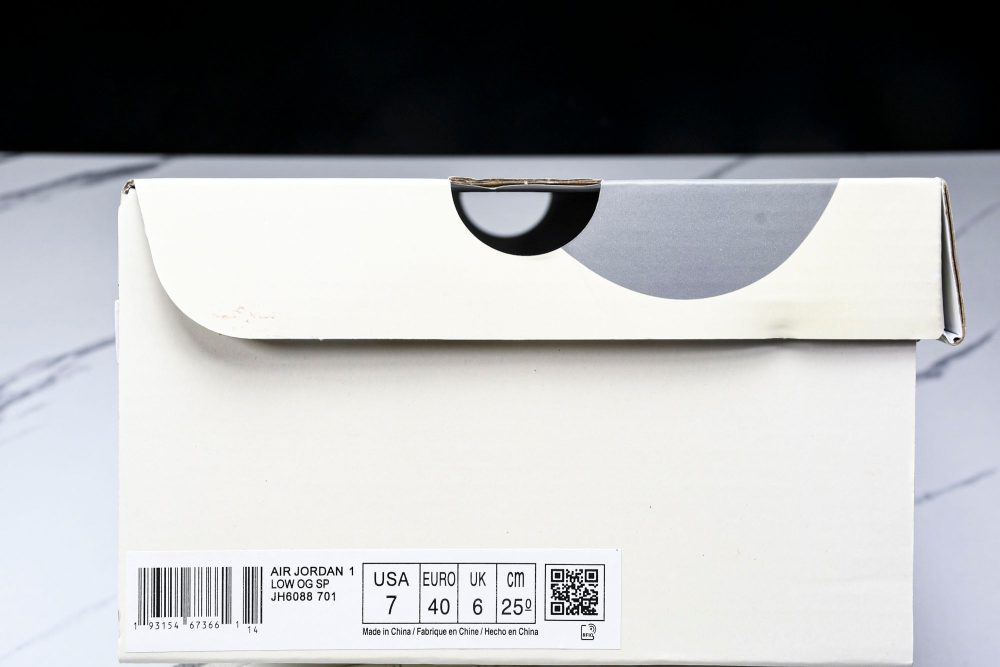 Travis Scott AJ1 Low x BAPE 'White Grey 2.0' (Custom) - Image 28