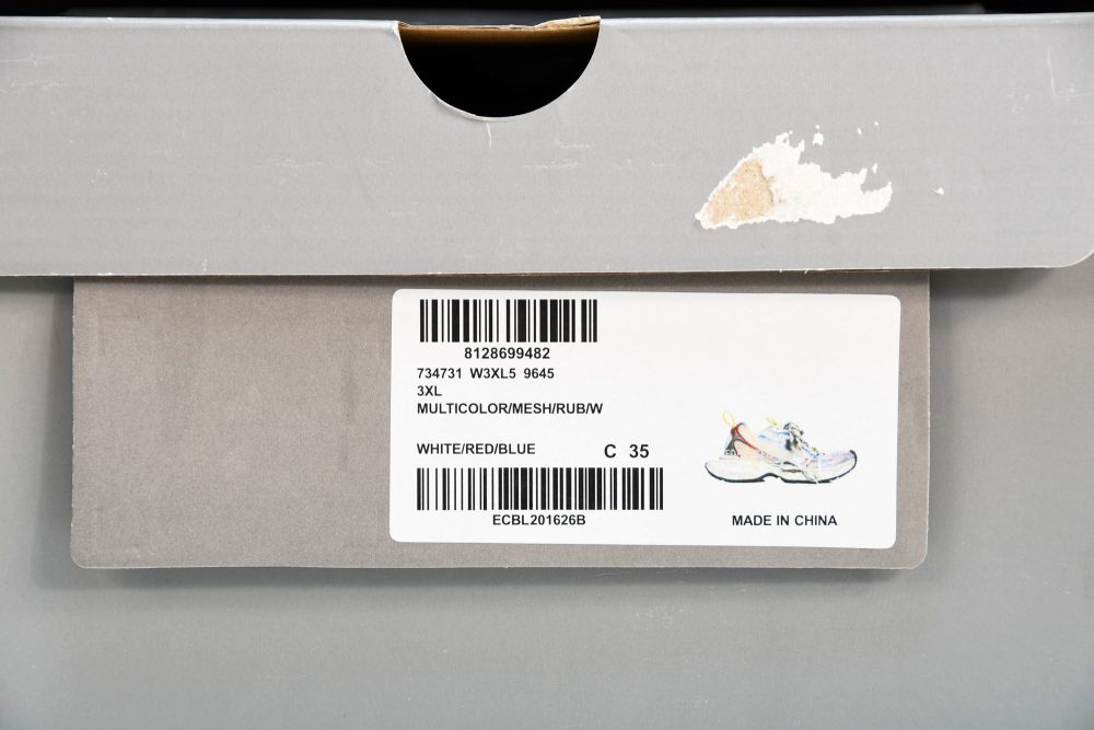 3XL Sneaker 'White Red Blue' - Image 30