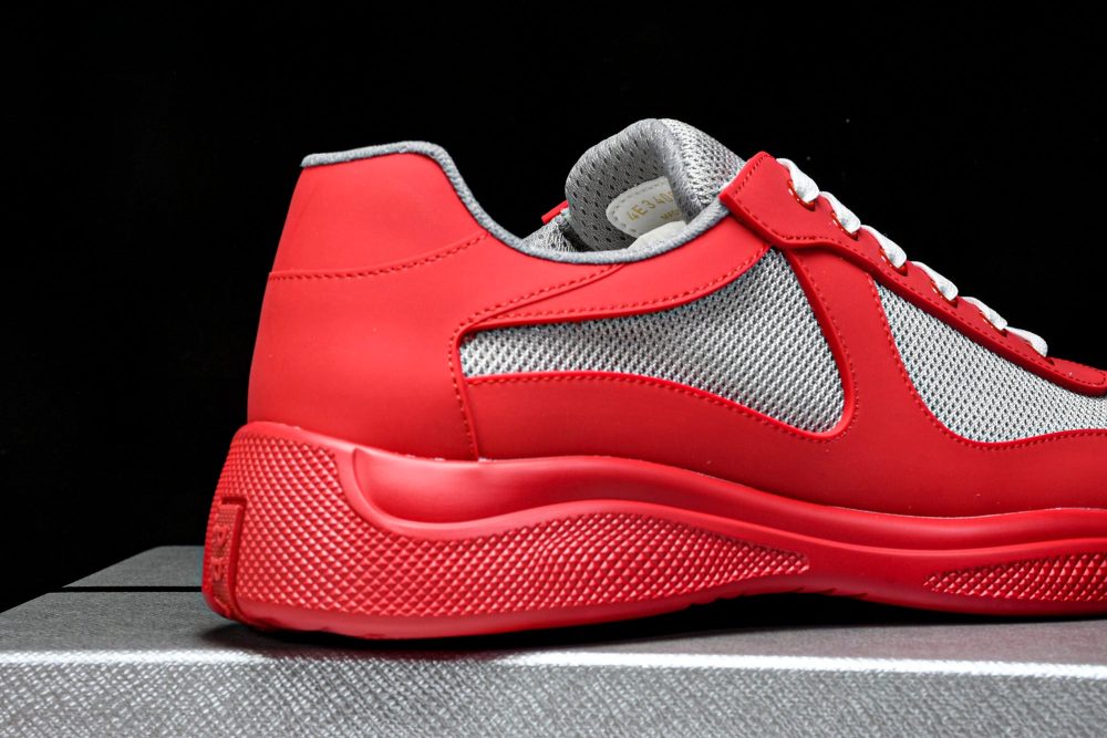 Prada America's Cup Sneaker Soft Rubber 'Red' - Image 23