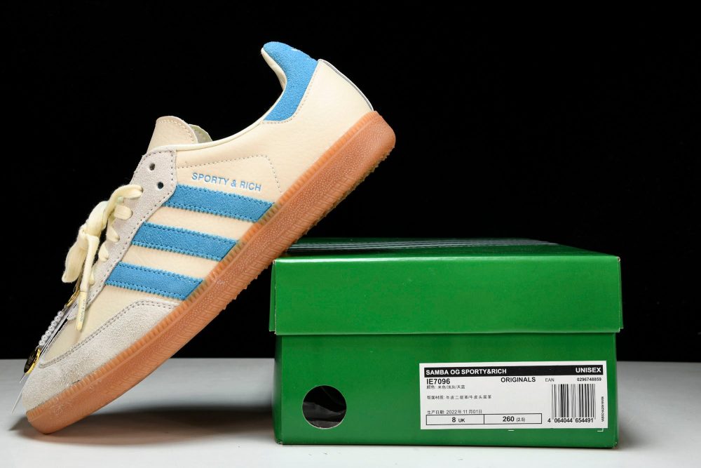 Samba x Sporty & Rich 'Cream Blue' - Image 26