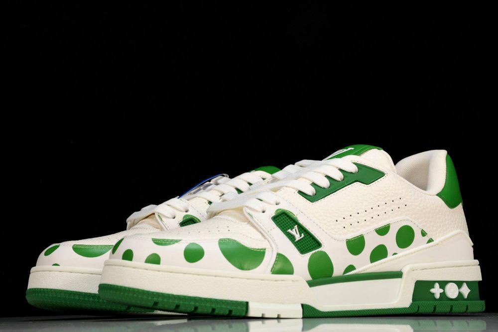 Louis Vuittоп Trainer Low by Yayoi Kusama 'Green' - Image 2