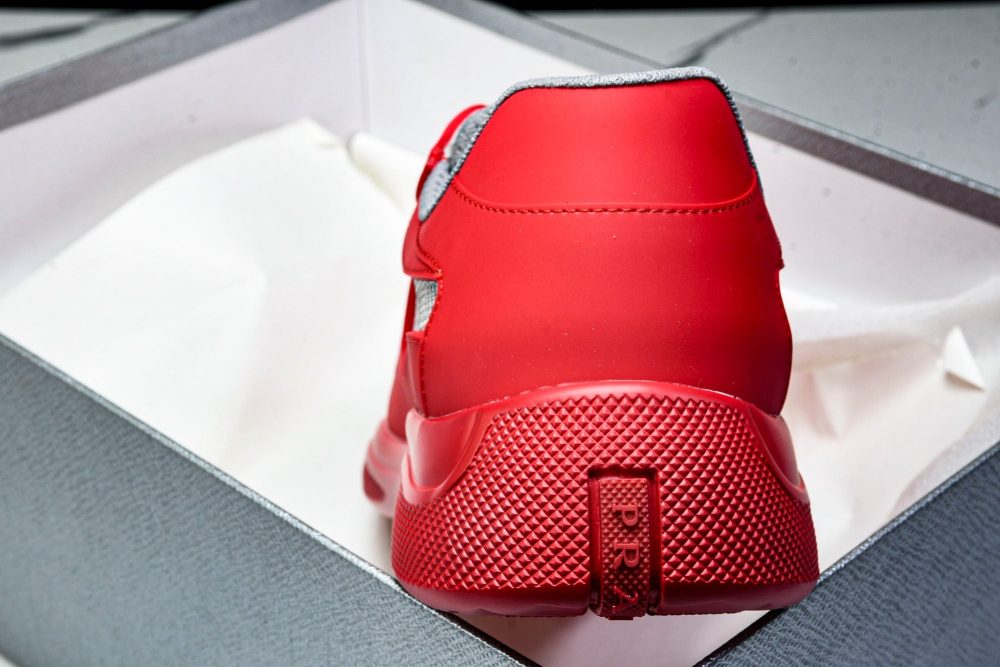 Prada America's Cup Sneaker Soft Rubber 'Red' - Image 38
