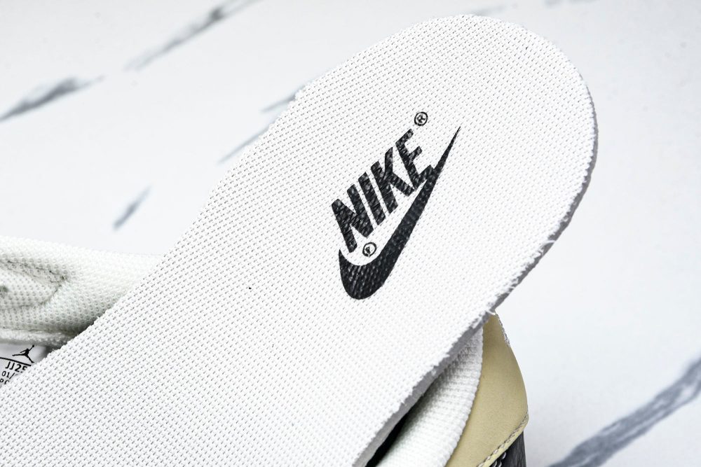 Travis Scott AJ1 Low x BAPE 'Beige Black White' (Custom) - Image 14