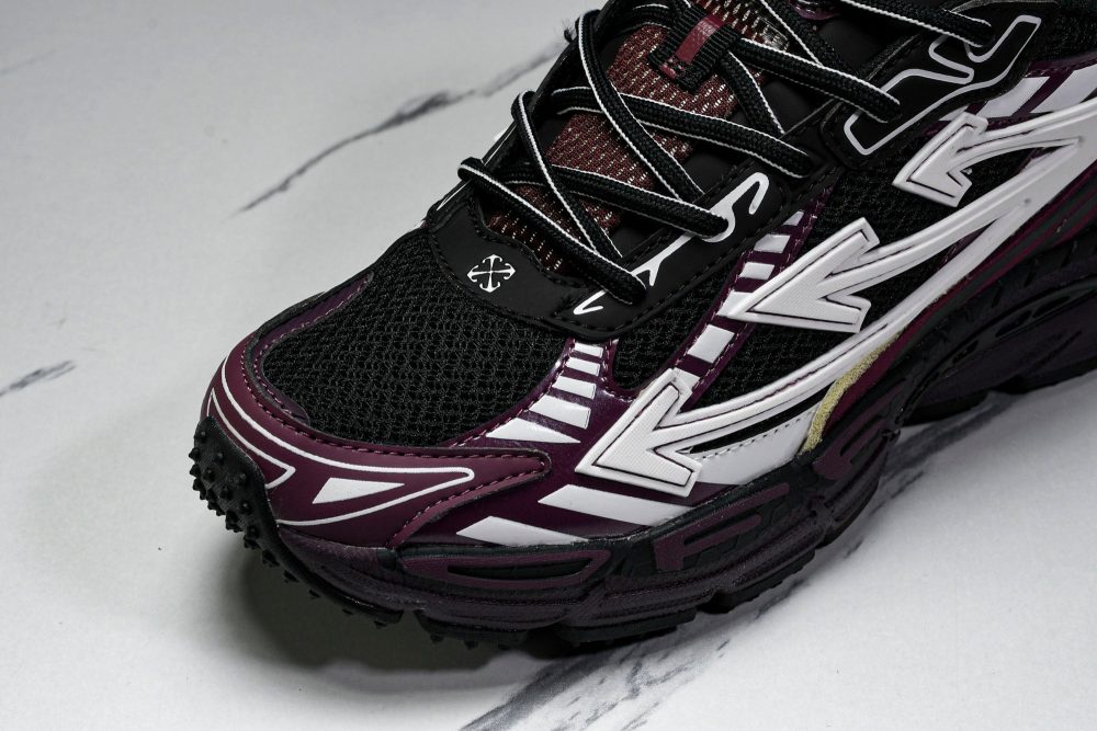 Off-White "Be Right Back" Sneaker 'Black Purple' - Image 9