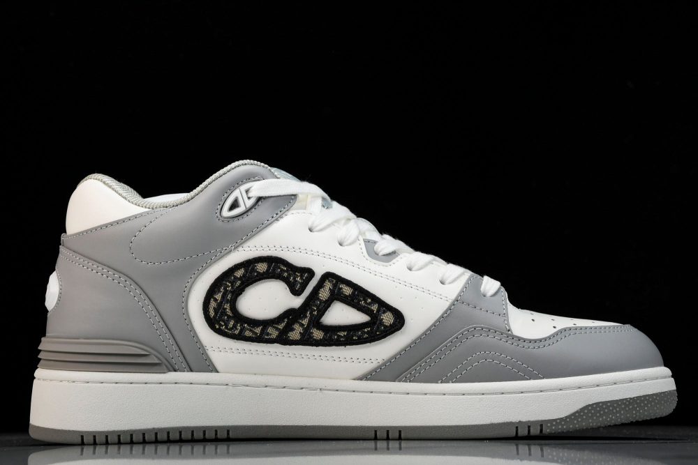 D1or B57 Mid-Top "Grey White' - Image 3