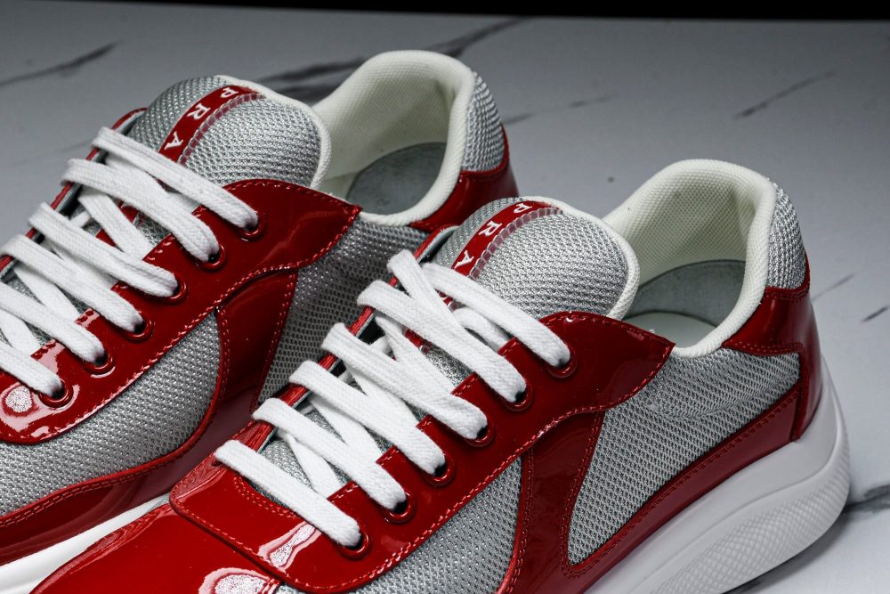 Prada America's Cup Sneaker 'Red Silver' - Image 20