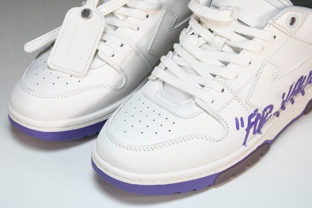 Off-White Out Of Office OOO Low Top "For Walking" - White Lilac - Image 21