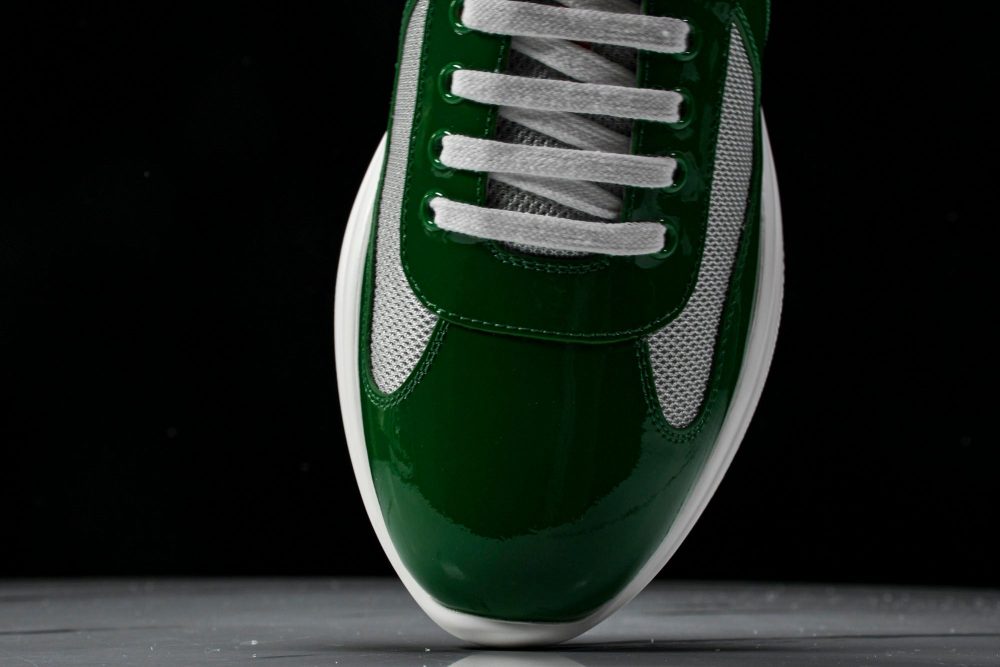 Prada America's Cup Sneaker 'Green Silver' - Image 6