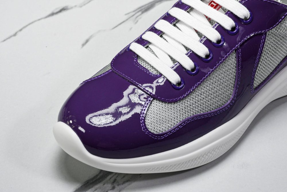 Prada America's Cup Sneaker 'Purple Silver' - Image 9