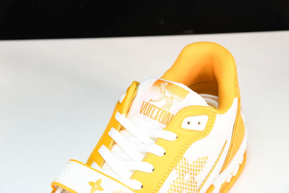 Louis Vuittоп Trainer Low Velcro Strap 'Monogram Denim Yellow' - Image 10