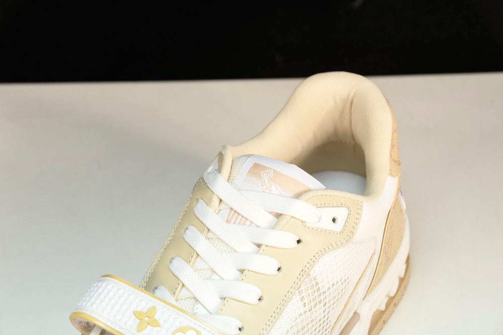 Louis Vuittоп Trainer Low Velcro Strap 'Monogram Denim Beige' - Image 10