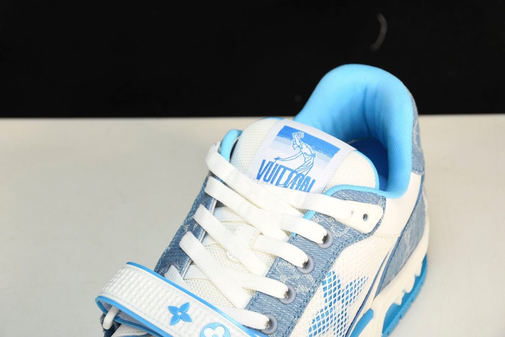 Louis Vuittоп Trainer Low Velcro Strap 'Monogram Denim Blue' - Image 10