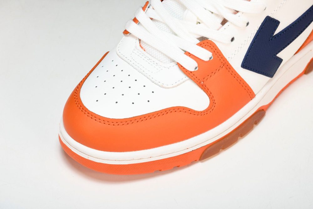 Off-White Out Of Office OOO Low Top 'Orange White Blue' - Image 10