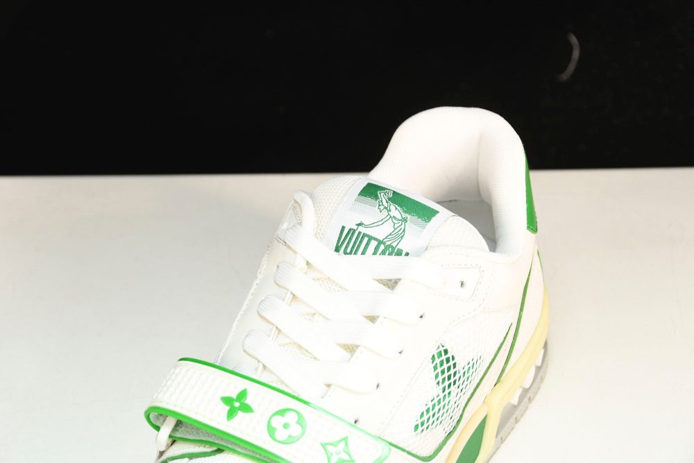 Louis Vuittоп Trainer Low Velcro Strap 'Green Mesh' - Image 10