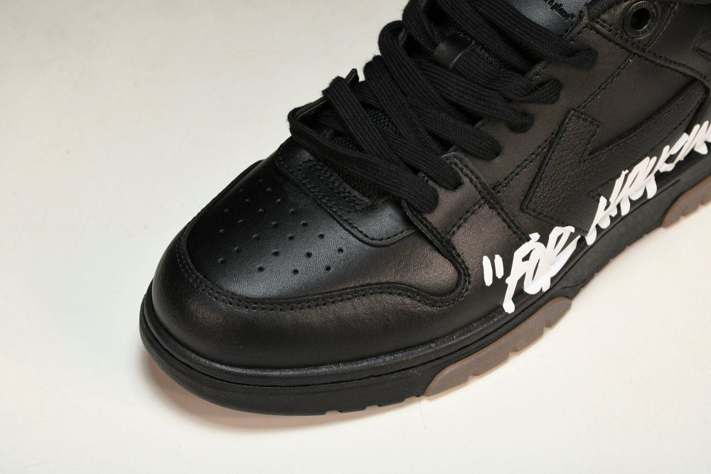Off-White Out Of Office OOO Low Top "For Walking" - Black White - Image 10