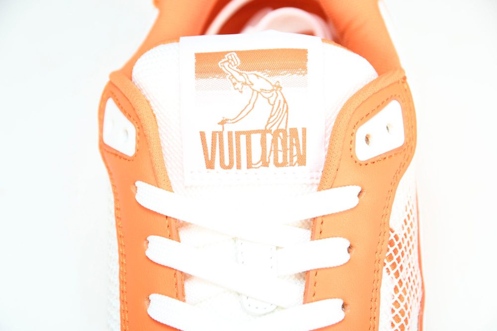 Louis Vuittоп Trainer Low Velcro Strap 'Monogram Denim Orange' - Image 11