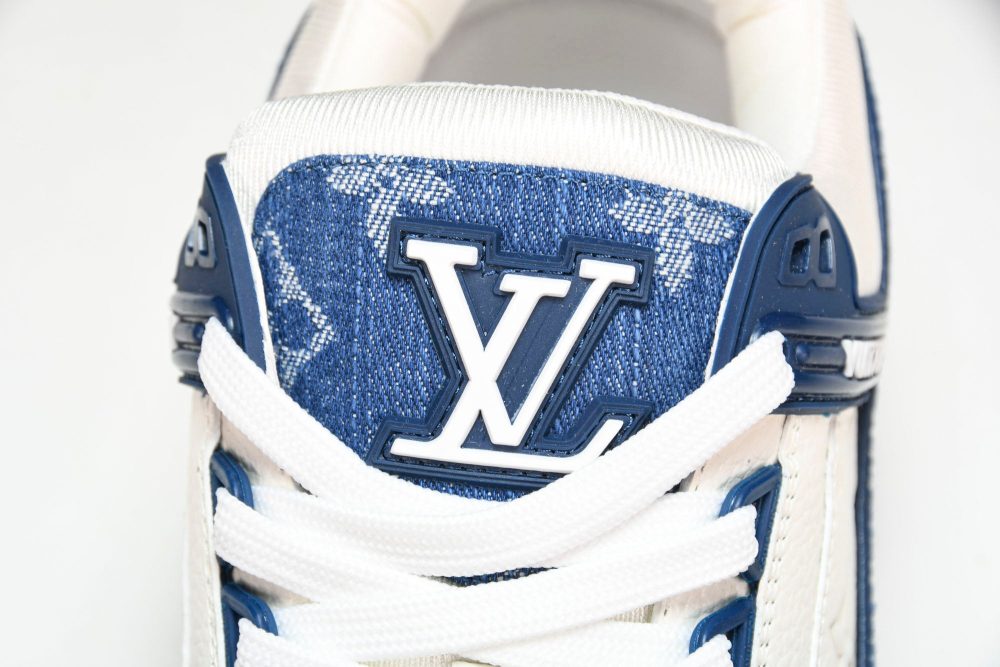 Louis Vuittоп Trainer Low 'Monogram Denim White Blue' - Image 11