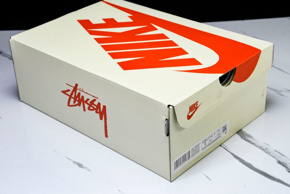 Travis Scott AJ1 Low x Stussy 'White Blue' (Custom) - Image 28