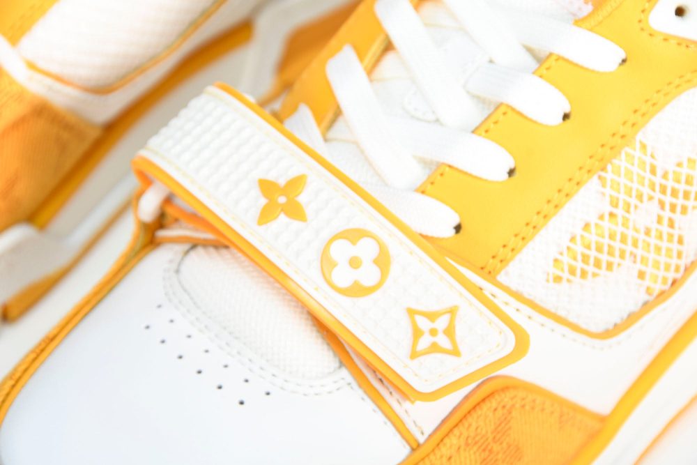 Louis Vuittоп Trainer Low Velcro Strap 'Monogram Denim Yellow' - Image 12