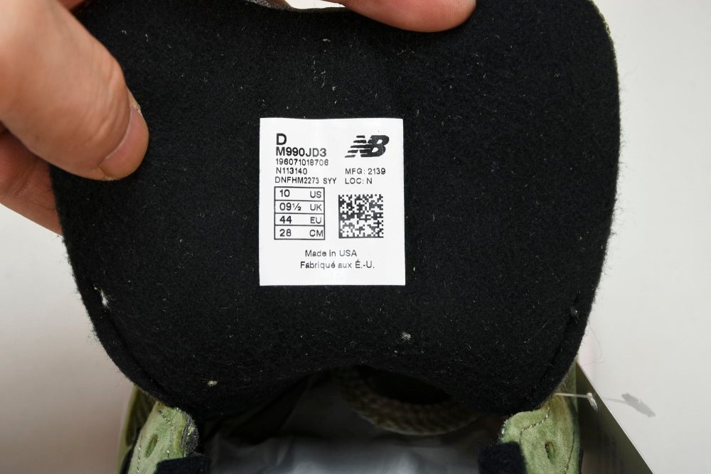 NB 990v3 x JJJJound 'Olive' - Image 13
