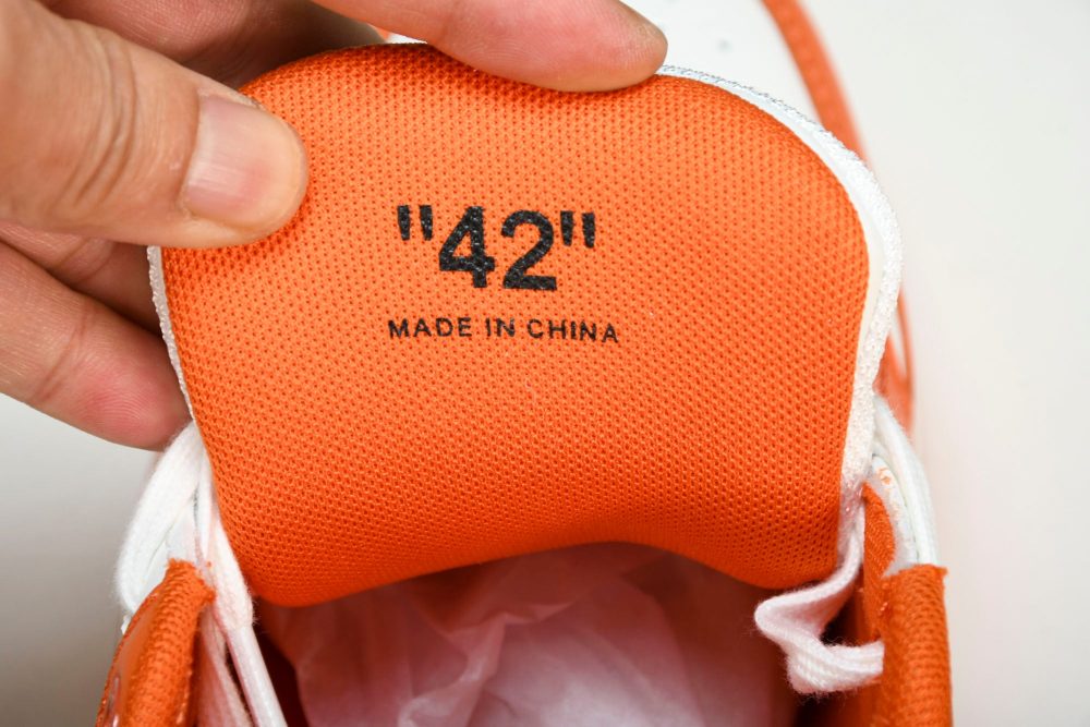 Off-White Out Of Office OOO Low Top 'Orange White Blue' - Image 13