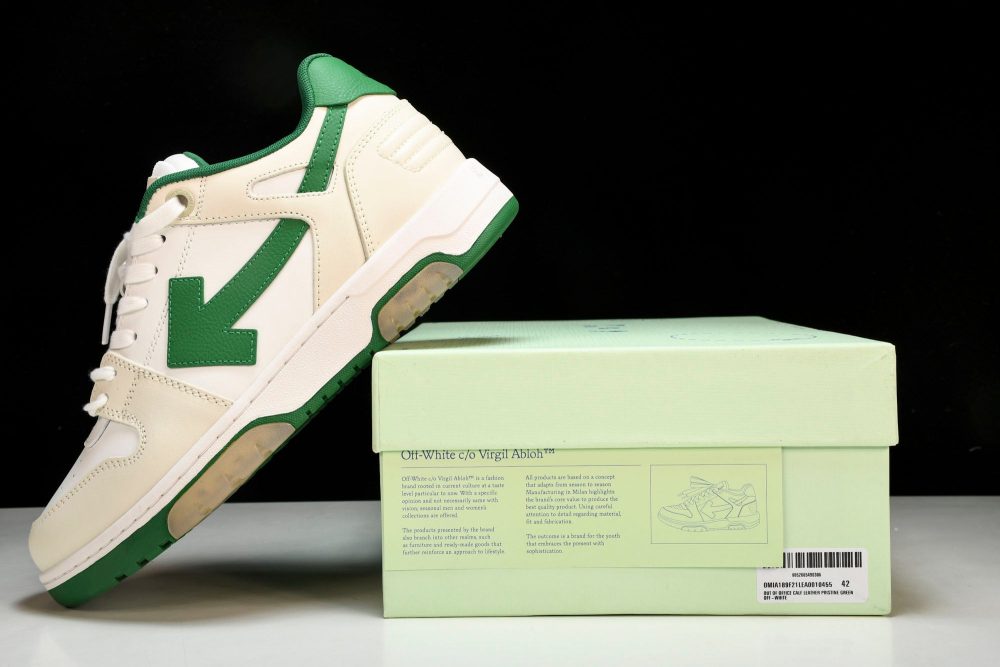 Off-White Out Of Office OOO Low Top 'White Green' - Image 27