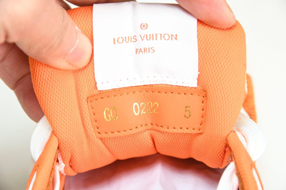 Louis Vuittоп Trainer Low Velcro Strap 'Monogram Denim Orange' - Image 14