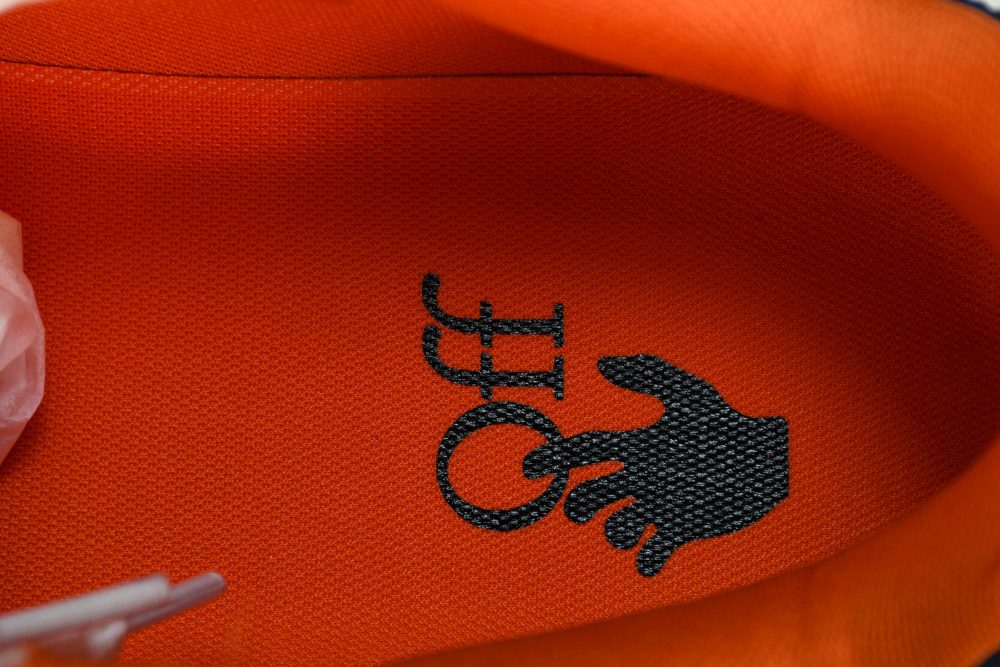 Off-White Out Of Office OOO Low Top 'Orange White Blue' - Image 14