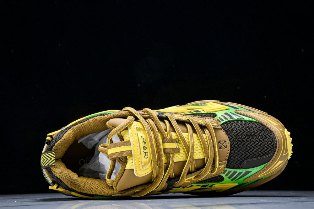 Off-White "Be Right Back" Sneaker 'Yellow Brown' - Image 4