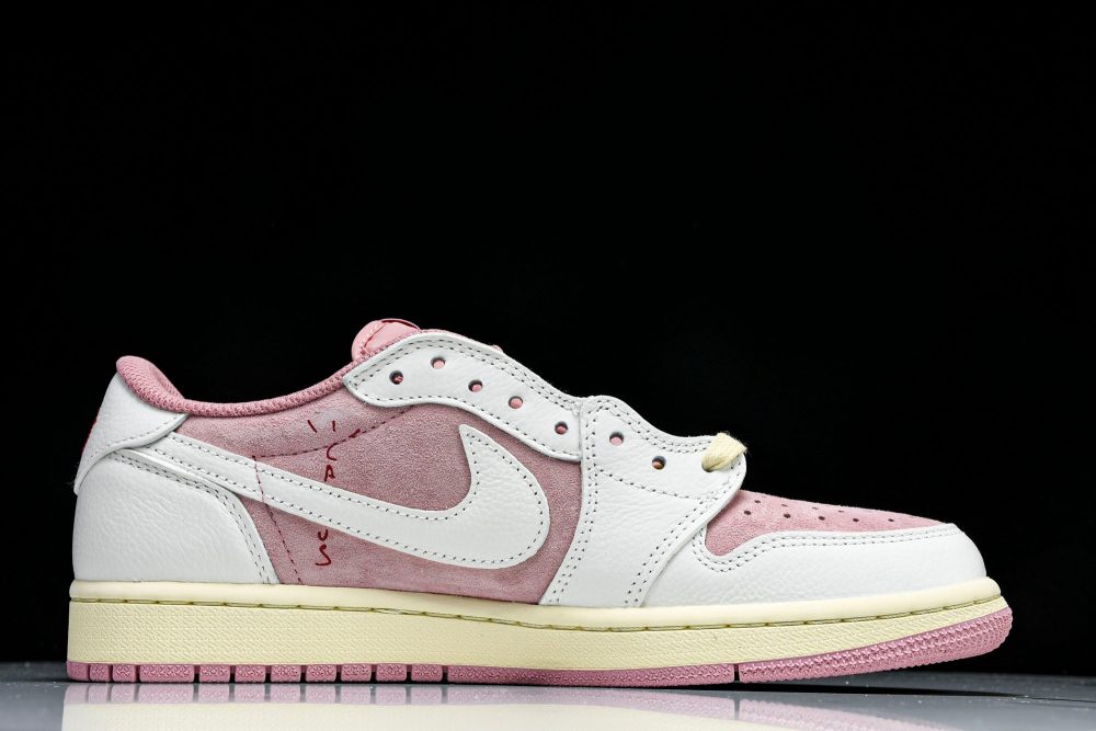 Travis Scott AJ1 Retro Low OG 'Shy Pink' - Image 3