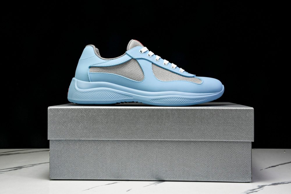 Prada America's Cup Sneaker Soft Rubber 'Light Blue' - Image 21