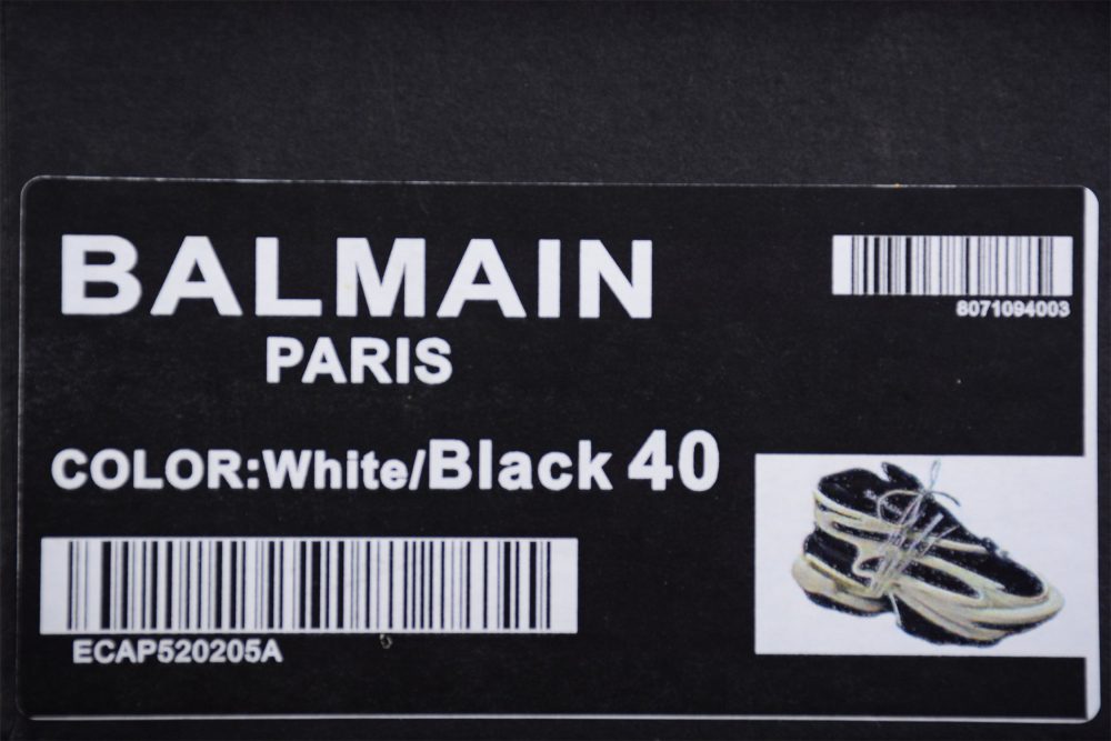 Balmain Unicorn Low-Top 'Black White' - Image 14