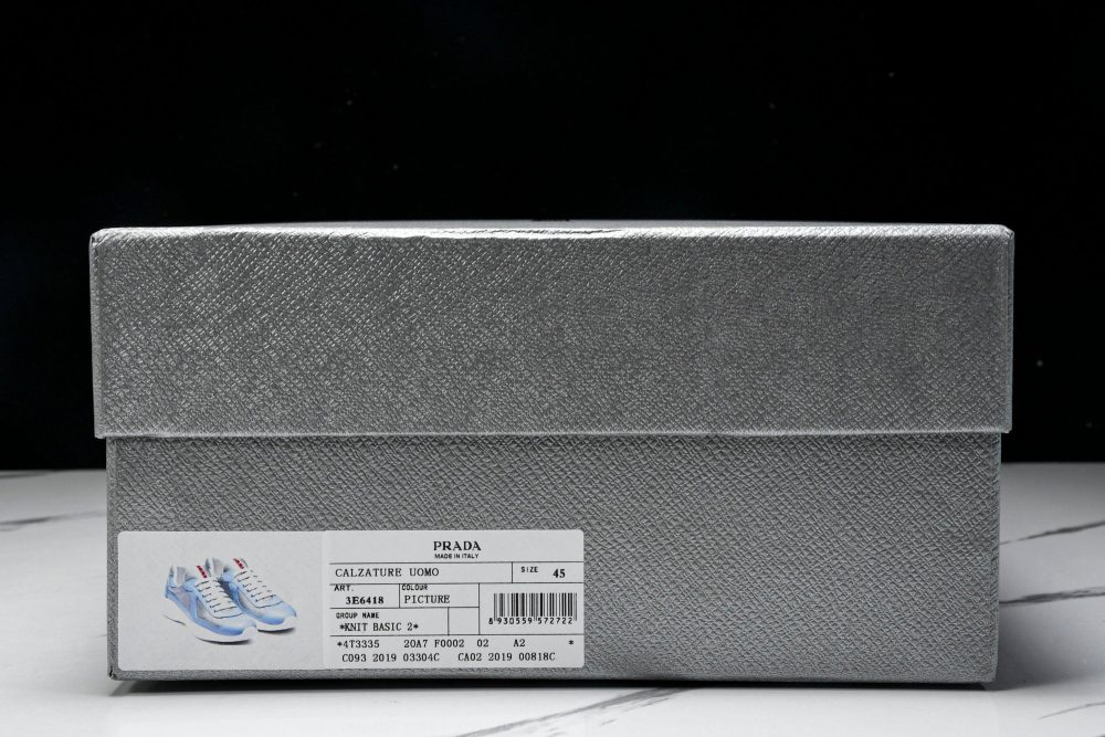 Prada America's Cup Sneaker 'Celeste Silver' - Image 23